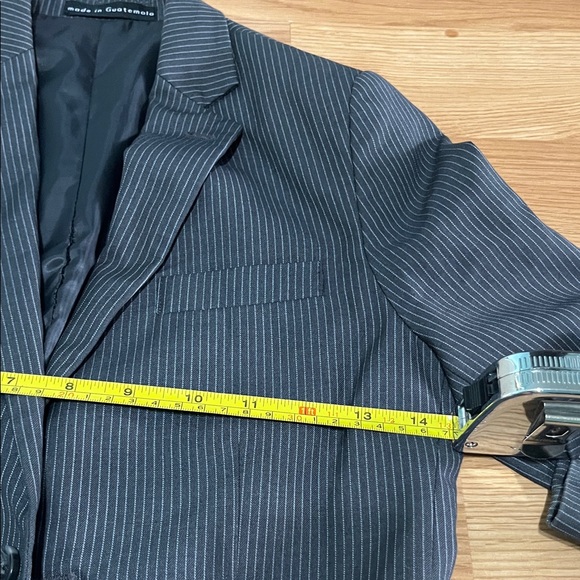 Calvin Klein Charcoal Pinstripe Suit - Picture 6 of 9